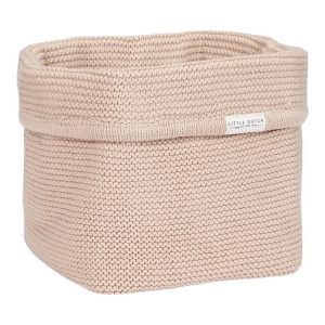 Cestino Portaoggetti in Maglia Small Beige