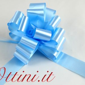 Scatola 30 Fiocchi auto Matrimonio Celeste