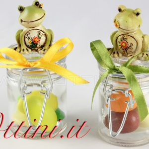 Barattolo Vetro Ermetico con Rana