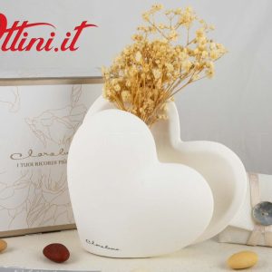 Vaso Cuore grande con Fiori – 24004 Claraluna
