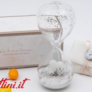 Clessidra con Cuore Bianco – 26211 Claraluna