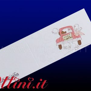 Bigliettino Car Just Married