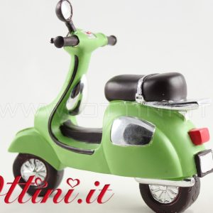 Cake Topper Centro Torta Vespa Verde