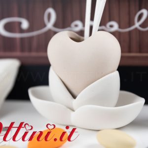 Diffusore Love Cuore Sabbia con Kit Essenza Stick Glitterati