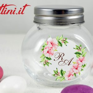 Barattolo Personalizzato con Iniziali  –  Tappo Metallo – 100 ml