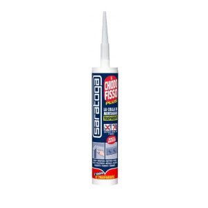 Colla di montaggio trasparente saratoga Il Chiodo Fisso Plus cartuccia 280 ML