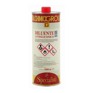 Diluente antisiliconico solvente elimina tracce di silicone cere Polish 1000 ml