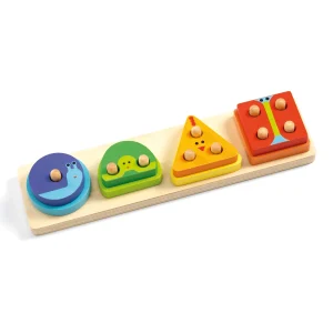 Djeco | Puzzle ad Incastri 1234 Basic | DJ06203
