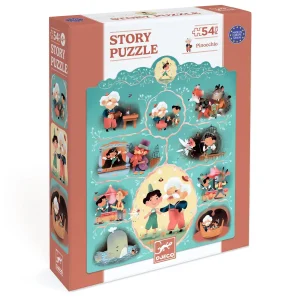 Djeco | Story Puzzle Pinocchio 54 Pezzi | DJ07052