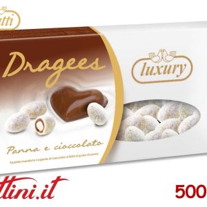 Dragées Panna e Cioccolato con Cioccolato Spolverato