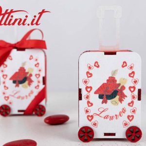 Scatolina Legno Trolley Laurea