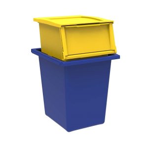 Secchi raccolta differenziata Set 2 Contenitori 25 + 30 LT raccolta rifiuti