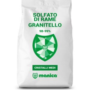 Solfato di rame Granitello cristalli medi 1 kg 98-99 % di purezza- Manica | Dissoluzione rapida