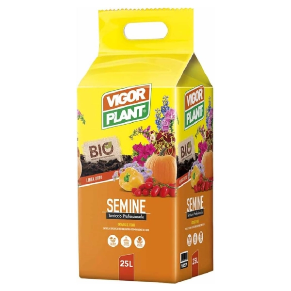 Terriccio Professionale Semine 25 L Vigorplant – Linea Orto BIO