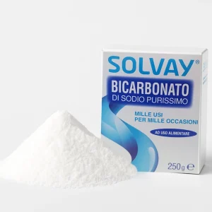 Bicarbonato di sodio purissimo Solvay 250 g – Uso alimentare e domestico