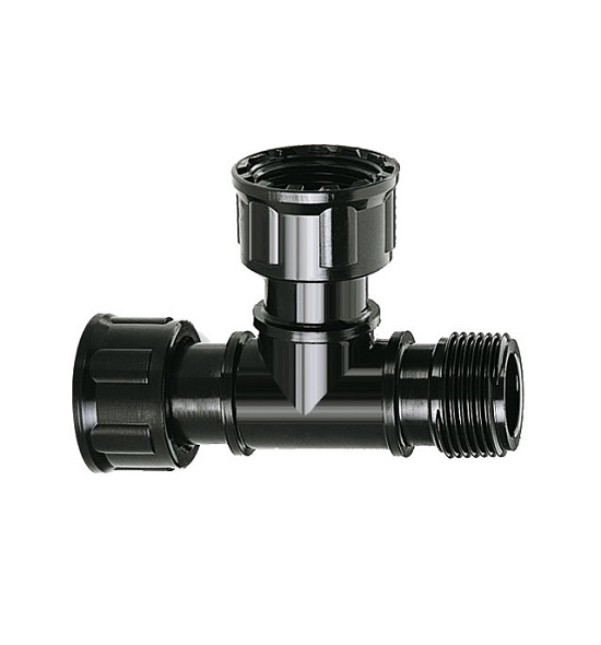 Raccordo a T 1″ F x 1″ F x 1″ M – Claber - immagine 2