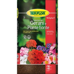 Terriccio per gerani e piante fiorite 20 lt – Terflor